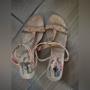 Floral Tan Sandals by Style & Co.